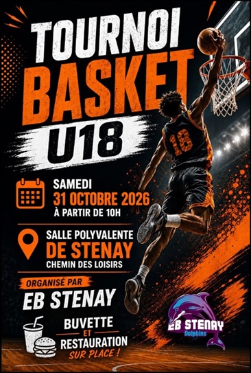 Tournoi de basket le samedi 31 octobre à Stenay